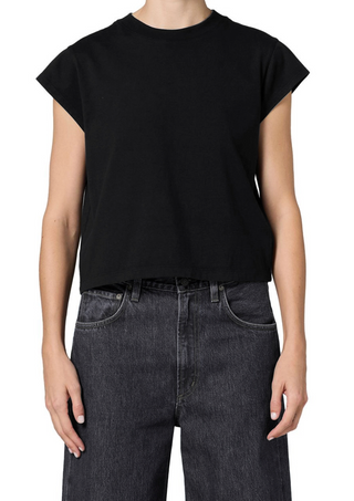 Agolde | Bryce Cap Sleeve | Black