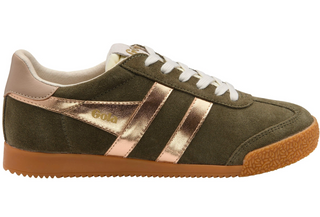Gola | Elan Glitz Trainer | Khaki/Rose Gold